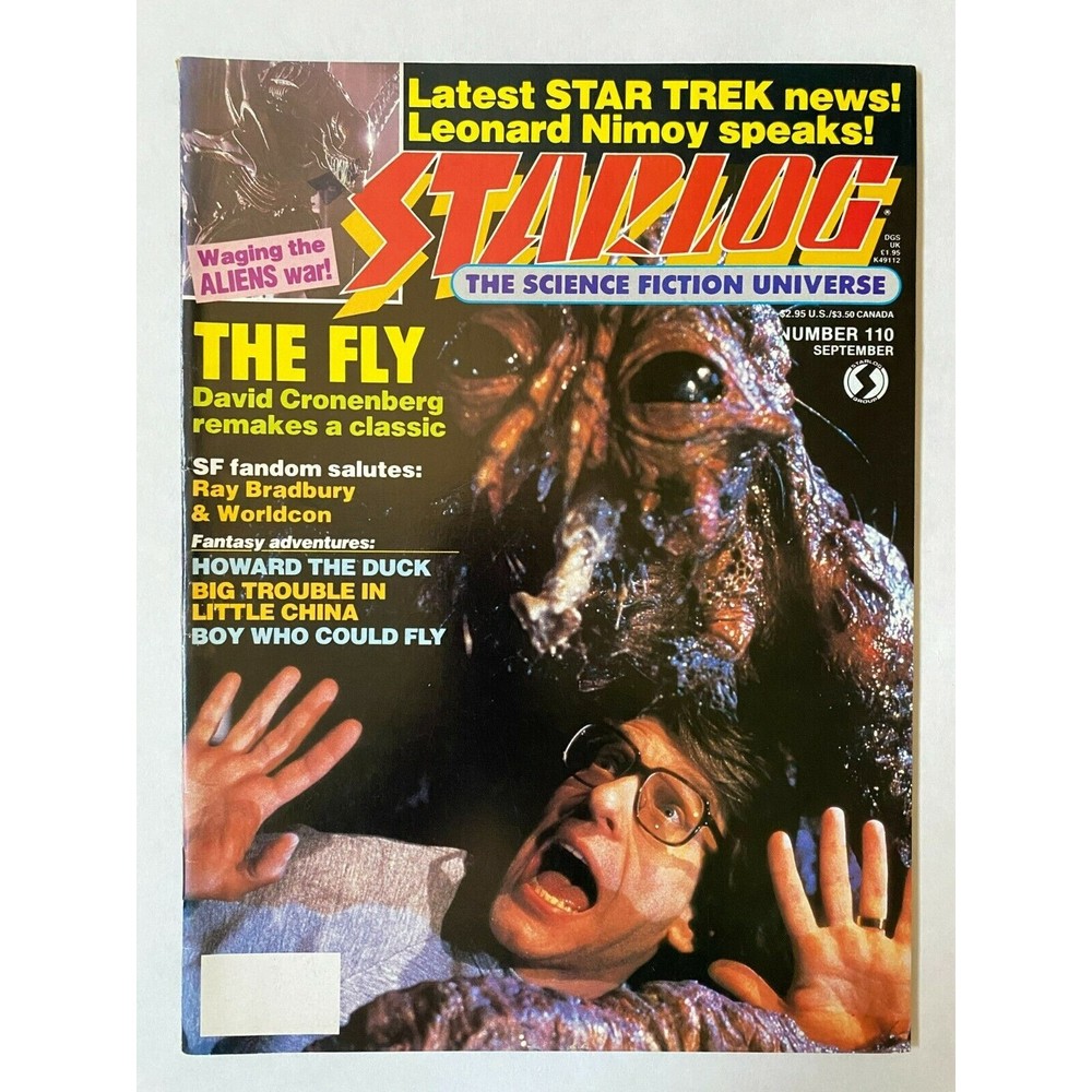 STARLOG #110 - 1986 September The Fly On Cover VINTAGE